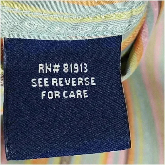 Robert Graham Long Sleeve Casual Shirt S Button-Up Collared Striped Cotton - Picture 7 of 8